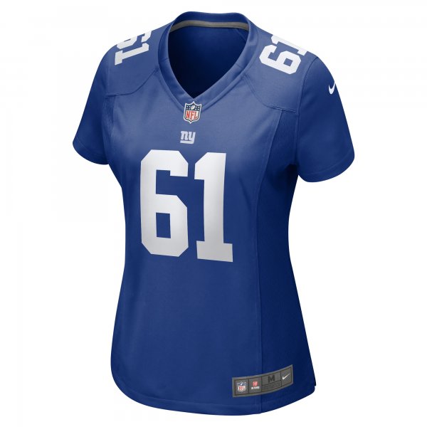 Women's New York Giants John Michael Schmitz Nike  Royal Team Game Jersey