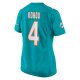 Women's Miami Dolphins Kader Kohou Nike Aqua Game Player Jersey