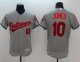 Baltimore Orioles #10 Adam Jones Grey Fashion Stars And Stripes Flexbase Stitched MLB Jersey