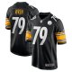 Men's Pittsburgh Steelers Renell Wren Nike  Black  Game Jersey