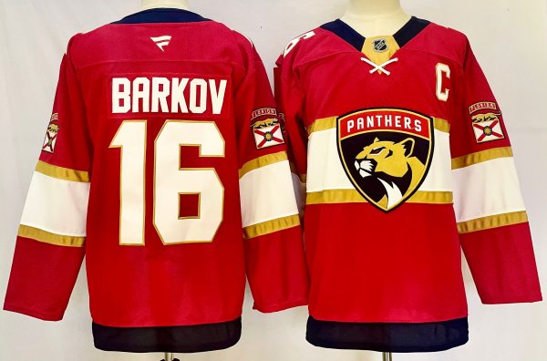 Men's #16 Aleksander Barkov Florida Panthers Red City Edition Jersey