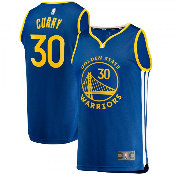 Men's Golden State Warriors Stephen Curry Fanatics Royal Big & Tall Fast Break Player Jersey - Icon Edition