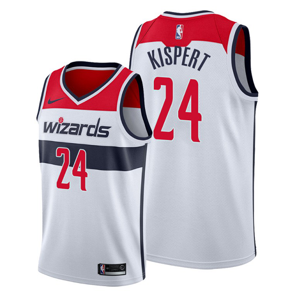 Men's Washington Wizards #24 Corey Kispert 2021 NBA Draft White Association Edition Jersey