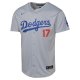 Youth Los Angeles Dodgers Shohei Ohtani Nike Gray Alternate Limited Jersey