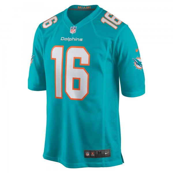 Men's Miami Dolphins Jake Bailey Nike Aqua Game Player Jersey