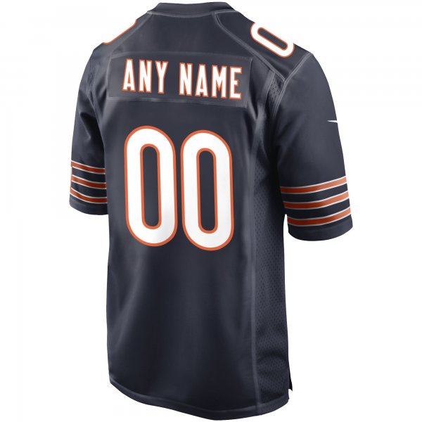 Men's Chicago Bears Nike Navy Custom Game Jersey