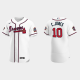 Men's Atlanta Braves #10 Chipper Jones White 2021 MLB All-Star Game Jersey