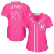 Houston Astros #27 Jose Altuve Pink Fashion Women's Stitched MLB Jersey