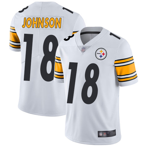 Pittsburgh Steelers #18 Diontae Johnson White Men's Stitched NFL Vapor Untouchable Limited Jersey