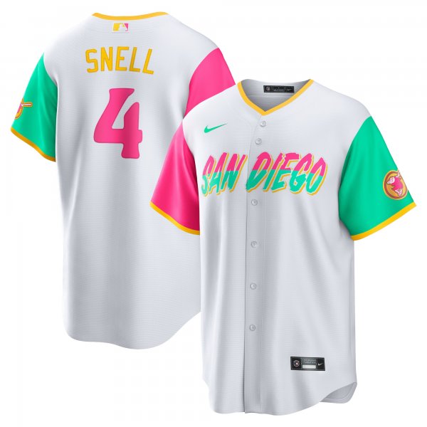 Men's San Diego Padres Blake Snell Nike White City Connect Replica Player Jersey