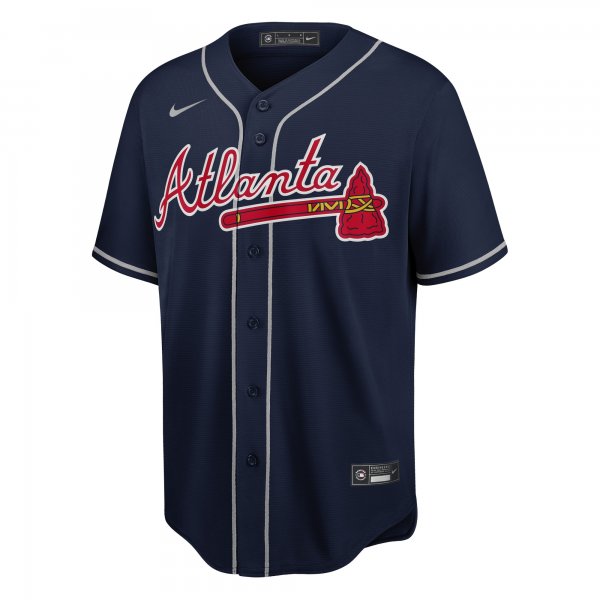 Men's Atlanta Braves  Nike Navy Big & Tall Alternate Replica Team Jersey