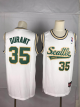 Men's Nike Oklahoma City Thunder #35 Kevin Durant Seattle SuperSonics White Classic Throwback NBA Jersey