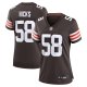 Women's Cleveland Browns Jordan Hicks Nike  Brown  Game Jersey