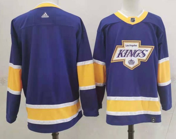 Men's Los Angeles Kings Purple Blank NHL Jersey