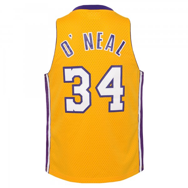 Youth Los Angeles Lakers Shaquille O'Neal Mitchell & Ness Gold 1999/00 Hardwood Classics Swingman Jersey