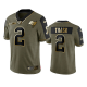 Tampa Bay Buccaneers Kyle Trask Olive Gold 2021 Salute To Service Men's Limited NFL Jersey