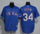 Texas Rangers #34 Nolan Ryan Blue New Cool Base Stitched MLB Jersey