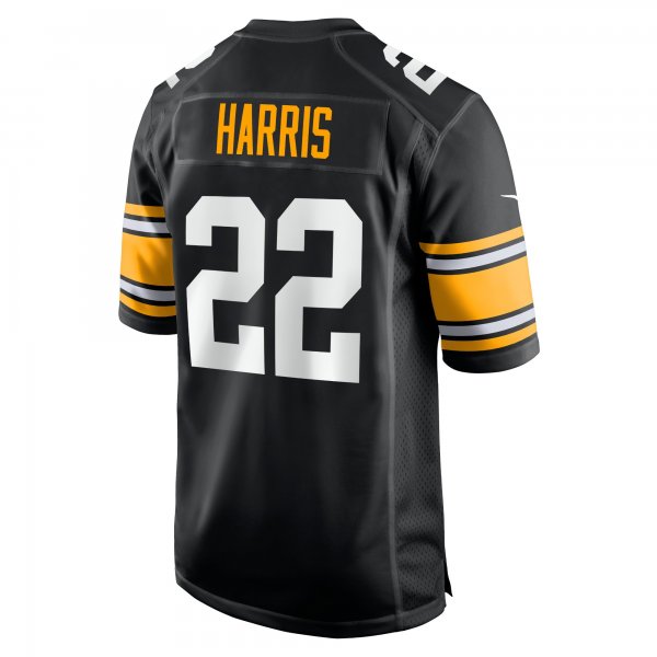 Men's Pittsburgh Steelers Najee Harris Nike Black Home Player Game Jersey