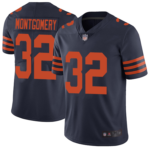 Youth Nike Chicago Bears #32 David Montgomery Limited Navy Blue Football Rush Vapor Untouchable NFL Jersey