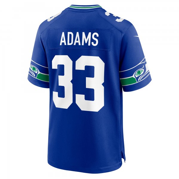 Men's Seattle Seahawks Jamal Adams Nike Royal Throwback Player Game Jersey