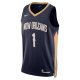 Unisex New Orleans Pelicans Zion Williamson Nike Navy Swingman Jersey - Icon Edition