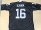 Men's Mitchell And Ness Las Vegas Raiders #16 George Blanda Black Stitched Throwback NFL Jersey