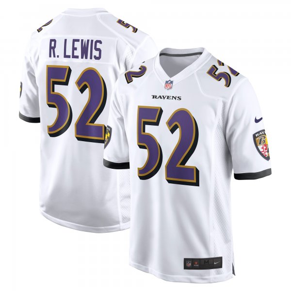 Men's Baltimore Ravens Ray Lewis Nike White Retired Player Game Jersey