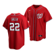 Men's Washington Nationals #22 Elijah Green 2022 MLB Draft Jersey Red Alternate