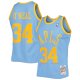 Men's Los Angeles Lakers Shaquille O'Neal Mitchell & Ness Powder Blue 2001/02 Hardwood Classics Swingman Jersey