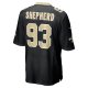 Men's New Orleans Saints Nathan Shepherd Nike Black Game Jersey