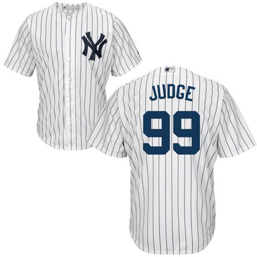 New York Yankees #99 Aaron Judge White Cool Base Stitched Youth MLB Jersey