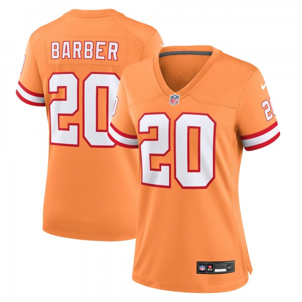 Women's Tampa Bay Buccaneers Ronde Barber Nike Orange Throwback Game Jersey