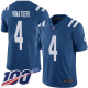 Indianapolis Colts #4 Adam Vinatieri Royal Blue Team Color Men's Stitched NFL 100th Season Vapor Limited Jersey