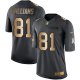 Nike Los Angeles Chargers #81 Mike Williams Black Youth Stitched NFL Limited Gold Salute to Service Jersey