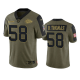 Kansas City Chiefs Derrick Thomas Olive 2021 Salute To Service Men's Limited NFL Jersey