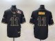 Youth Philadelphia Eagles #11 A. J. Brown Black Gold Super Bowl LIX Salute To Service Vapor Untouchable Limited Stitched Jersey