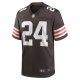 Men's Cleveland Browns Nick Chubb Nike Brown Game Jersey