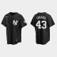 Men's New York Yankees #43 Jonathan Loaisiga Black Fashion MLB Jersey