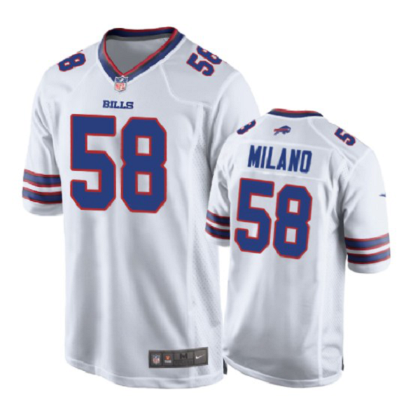 Buffalo Bills #58 Matt Milano White Nike Game Men's Jersey