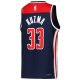 Youth Washington Wizards Kyle Kuzma Jordan Brand Navy Swingman Jersey - Statement Edition