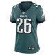 Women's Philadelphia Eagles Saquon Barkley Nike Midnight Green Game Player Jersey