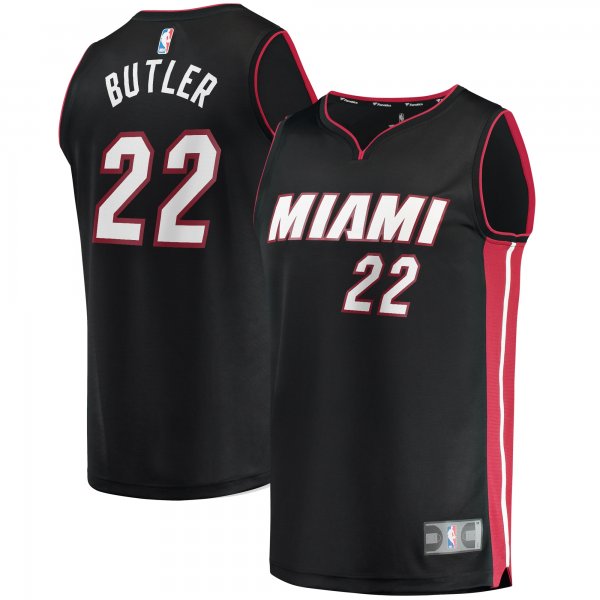 Men's Miami Heat Jimmy Butler Fanatics Black Fast Break Replica Jersey - Icon Edition