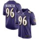 Men's Baltimore Ravens Broderick Washington Nike Purple Game Player Jersey