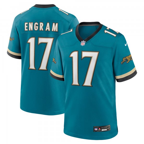 Men's Jacksonville Jaguars #17 Evan Engram Nike Teal Prowler Throwback Limited Jersey