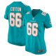 Women's Miami Dolphins Lester Cotton Sr. Nike Aqua Home Game Player Jersey