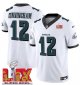 Youth Philadelphia Eagles #12 Randall Cunningham White Super Bowl LIX F.U.S.E. Vapor Limited Stitched Jersey