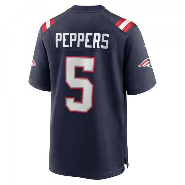 Men's New England Patriots Jabrill Peppers Nike Navy Game Player Jersey