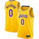 Men's Los Angeles Lakers Russell Westbrook Nike Gold 2020/21 Swingman Player Jersey - Icon Edition