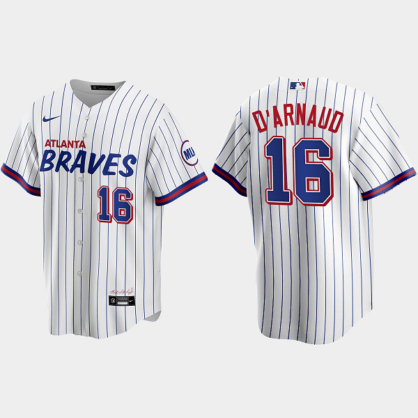 Atlanta Braves Travis d'Arnaud 2021 City Connect Replica Men's MLB Jersey - White