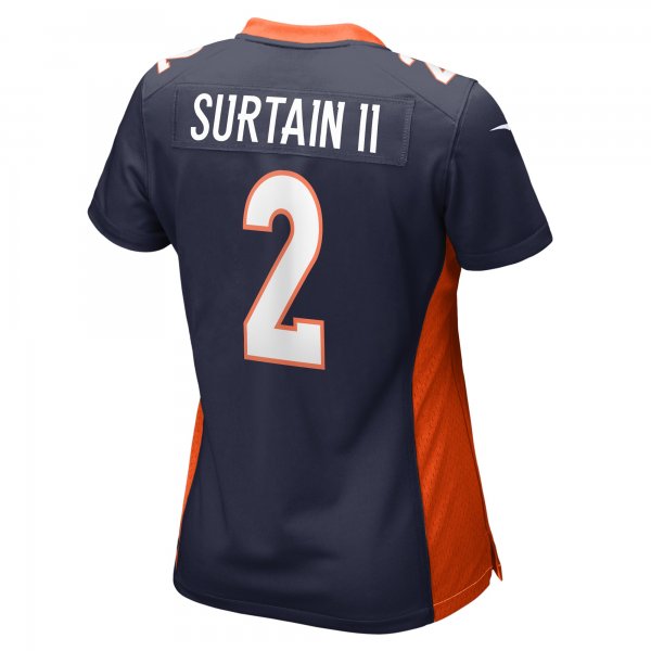 Women's Denver Broncos Patrick Surtain II Nike Navy Home Game Player Jersey